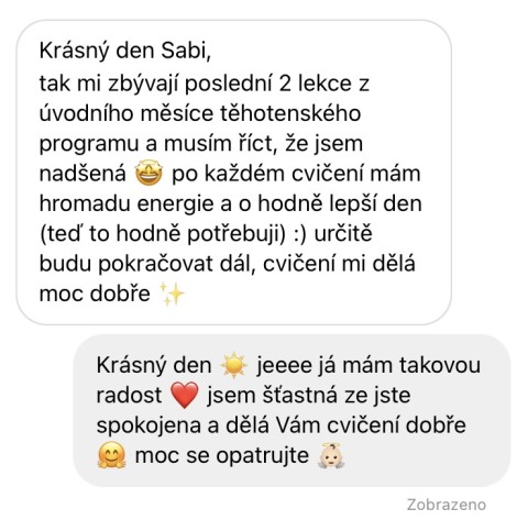 Recenze maminky na těhotensk&yacute; cvičebn&iacute; program