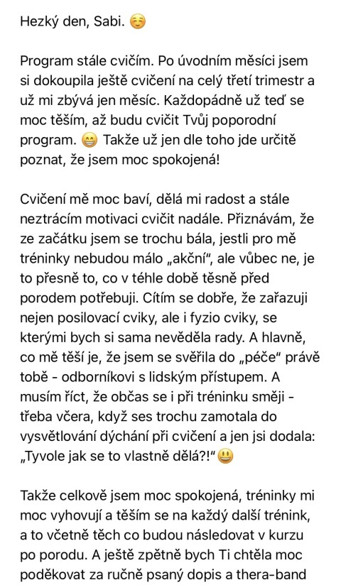 Recenze maminky na těhotensk&yacute; cvičebn&iacute; program