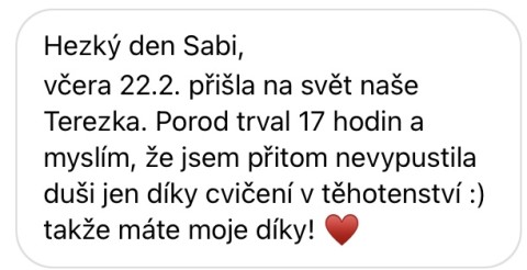 Recenze maminky na těhotensk&yacute; cvičebn&iacute; program